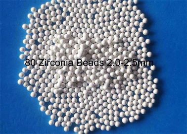 80 Zirconia Beads สื่อการเจียระไน Zirconia 2.0 - 2.5 มม. สำหรับการเจียระไนสีและหมึกคุณภาพสูง