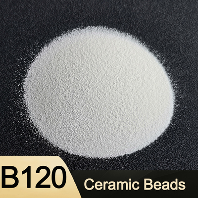 พ่นทราย ZrO2 60-65% ลูกปัดเซรามิก sizeB120, B150, B170 Ceramic Blasting Media