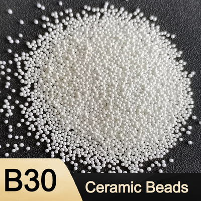 ZrO2 60% การระเบิดด้วยลูกปัดเซรามิก B30 สำหรับผลิตภัณฑ์ 3C Deblur