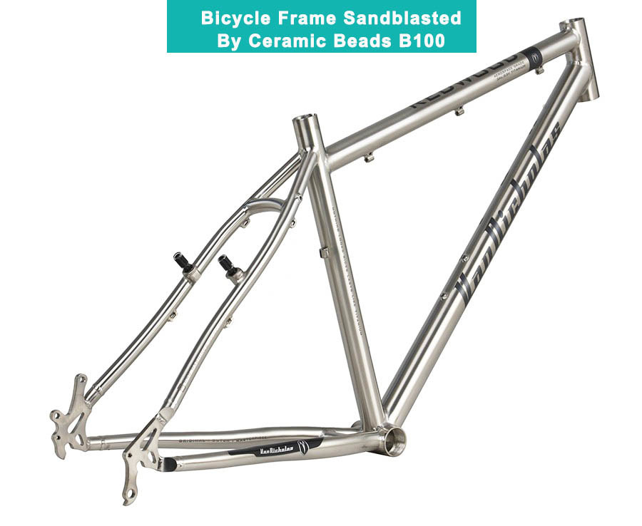กรณี บริษัท ล่าสุดเกี่ยวกับ การประยุกต์ใช้ลูกปัดเซรามิก 003: เฟรมจักรยานไทเทเนียม B100 ขนาดที่ใช้งานได้หลัก