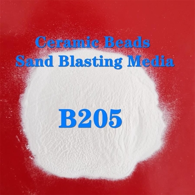 B205 สื่อการพ่นด้วยลูกปัดเซรามิกสำหรับขัดทำความสะอาดด้วยทราย