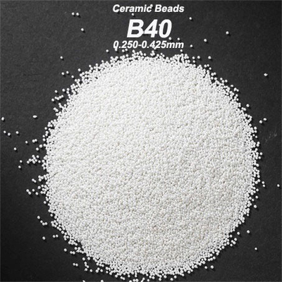 60-66% ZrO2 Zirconia Beads สื่อการระเบิดเซรามิก B40 0.250-0.425mm B60 0.063-0.125mm