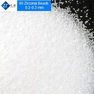 การกระจายตัวทางเภสัชกรรม Zirconia Milling Media 9 Mohs Hardness 210GPa ความยืดหยุ่น