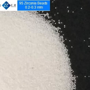 การกระจายตัวทางเภสัชกรรม Zirconia Milling Media 9 Mohs Hardness 210GPa ความยืดหยุ่น