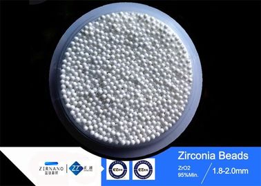 95 Yttria Stabilized Zirconia Grinding Media สายรัดสูงหลายขนาดสีขาวเงา