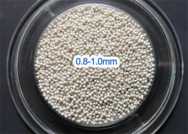 ลูกบดเซรามิค 65 เซอร์โคเนียม 0.6 - 0.8 มม. ขนาดสีขาว / สีขาวขุ่น