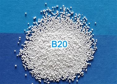 B20 ขนาด 600 - 850 ไมครอน พ่นลูกปัดเซรามิก 3.85g/cm3 ความหนาแน่น 700HV ความแข็ง