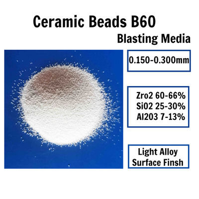 B60 Zirconia Ceramic Bead Blasting สำหรับการทำความสะอาดแม่พิมพ์