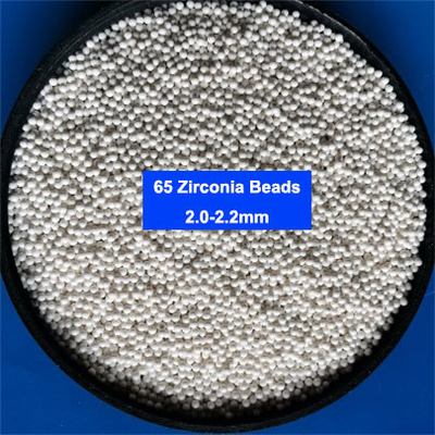 65 เม็ดเจียรเซอร์โคเนียเซอร์โคเนียมซิลิเกตลูกปัด 1.8-2.0 มม. 2.0-2.2 มม. สำหรับสี