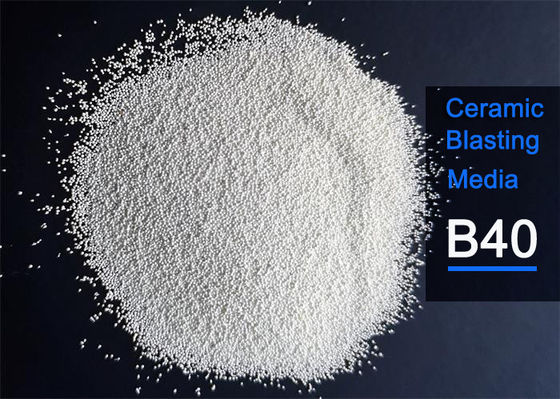 62% ZrO2 Ceramic Cleaning Media Solid Round Ball Shape For Wet Blasting