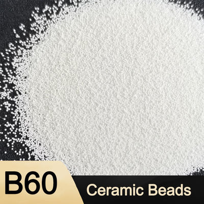 Size B60 Ceramic Bead Blasting Media For Aluminum Die Cast Sandblast Deburring
