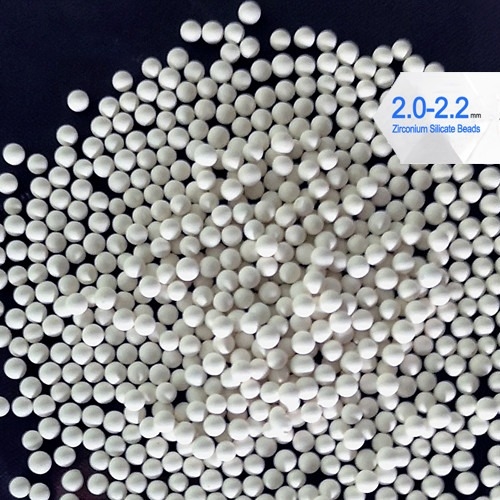 0.6 มม. - 10 มม. Zirconia สื่อการเจียระไนเซอร์โคเนียมซิลิเกตลูกปัดสำหรับการเคลือบ / การทาสี / หมึก