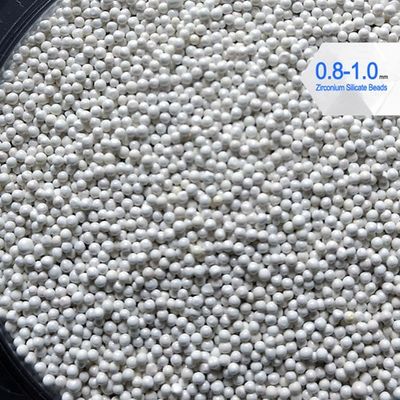 เม็ดโลหะเซอร์โคเนียม HV HV 900 เม็ดความหนาแน่น 0.8-1.0 มม. 4g / cm3 สำหรับการบดหมึกพิมพ์
